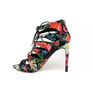 Madden Girl Floral Lace Up Heels